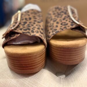 Leopard Print Women's Sandals by Kelsi Dagger
